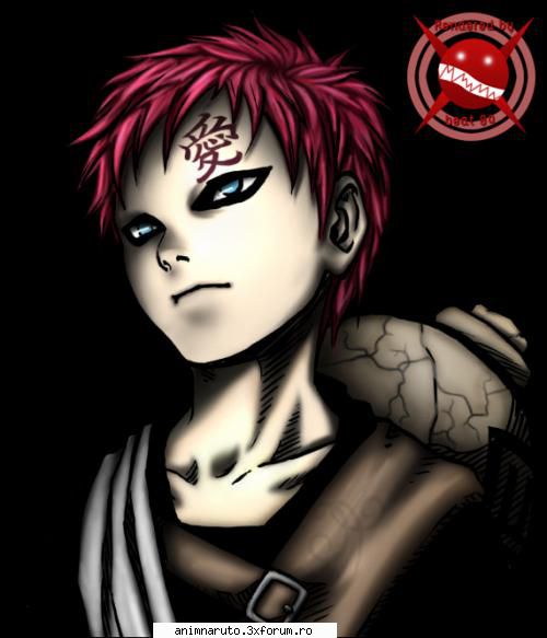 gaara gaara?) este cel mai t�năr dintre cei trei el a fost creat de kishimoto ca un contrast